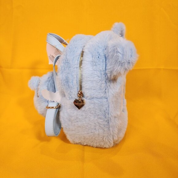 Care Bears Skinny Dip Blue Plush Furry Cosplay Mini Backpack Coin Bag Set main image 10
